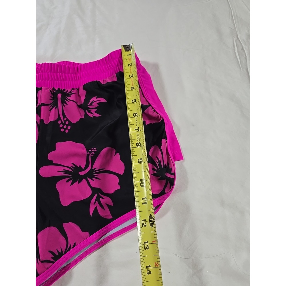 Womens Modilily‎ Contrast Binding Mid Waisted Floral Print Swim Shorts  Small - Picture 4 of 7